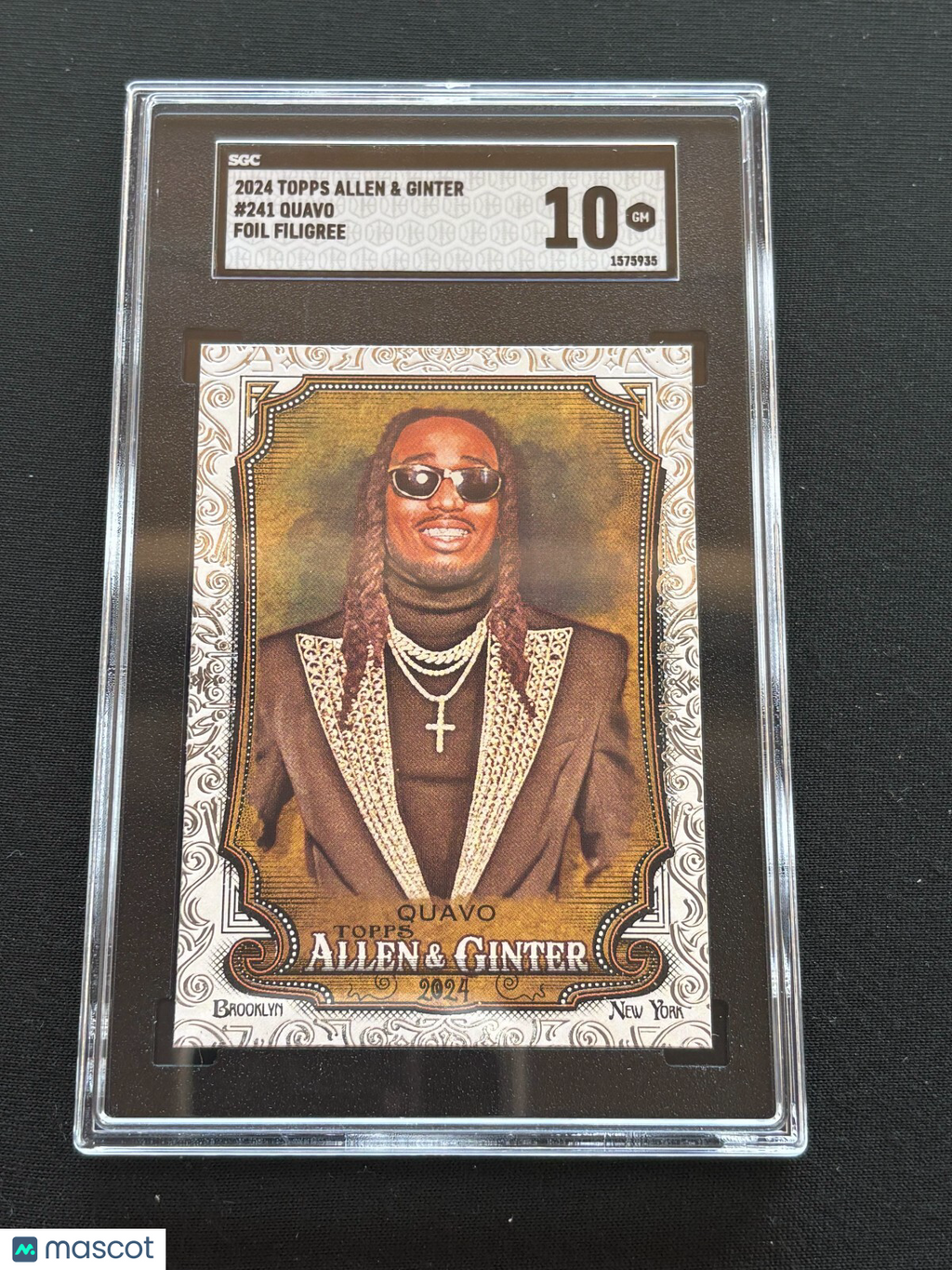Quavo 2024 Allen & Ginter Foil Filigree Rookie RC Migos Rapper #241 SGC 10