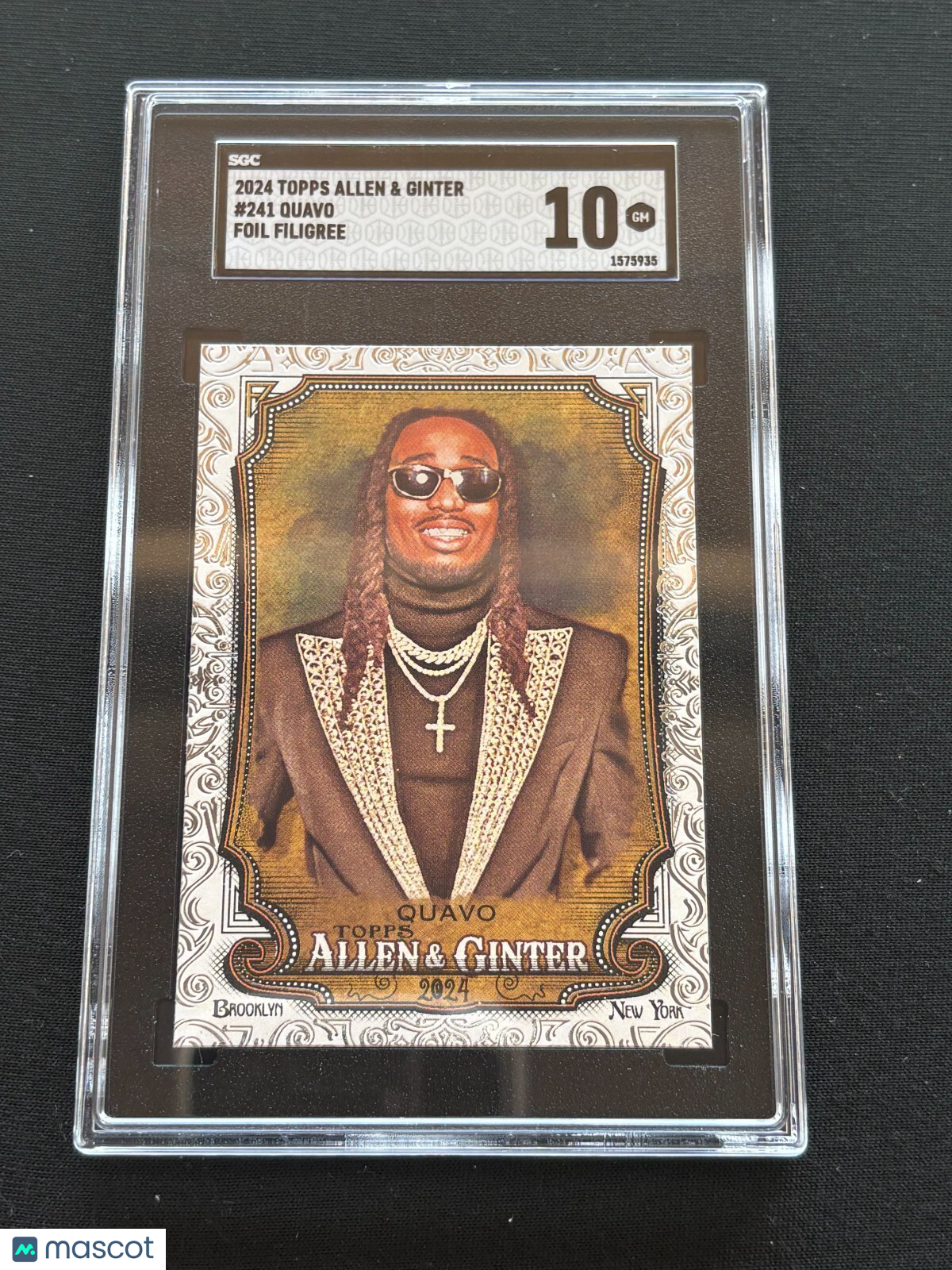 Quavo 2024 Allen & Ginter Foil Filigree Rookie RC Migos Rapper #241 SGC 10