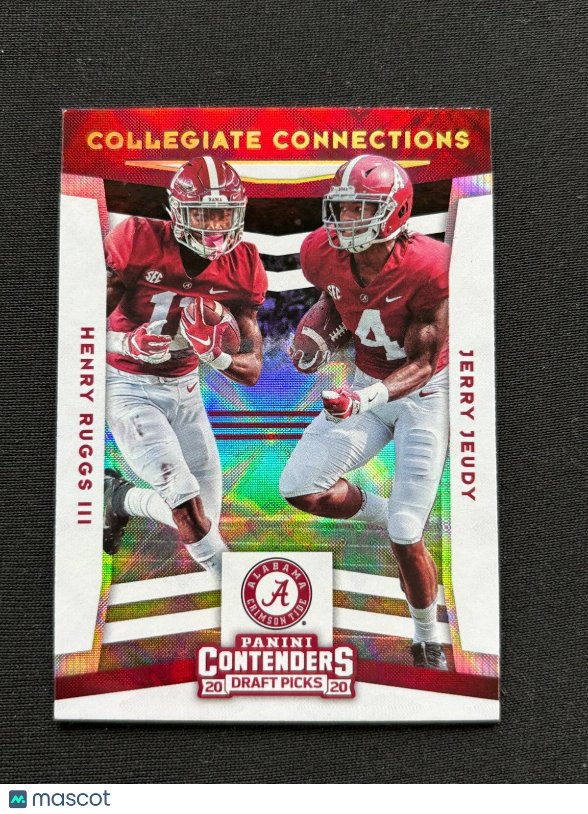 Henry Ruggs / Jerry Jeudy 2020 Contenders GALCACTIC CASE HIT SSP RC Alabama