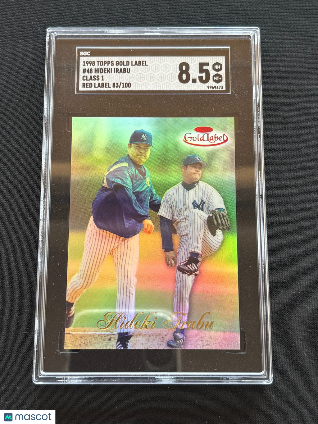 Hideki Irabu 1998 Topps Gold Label Class 1 Red Label NY Yankees 83/100 SGC 8.5
