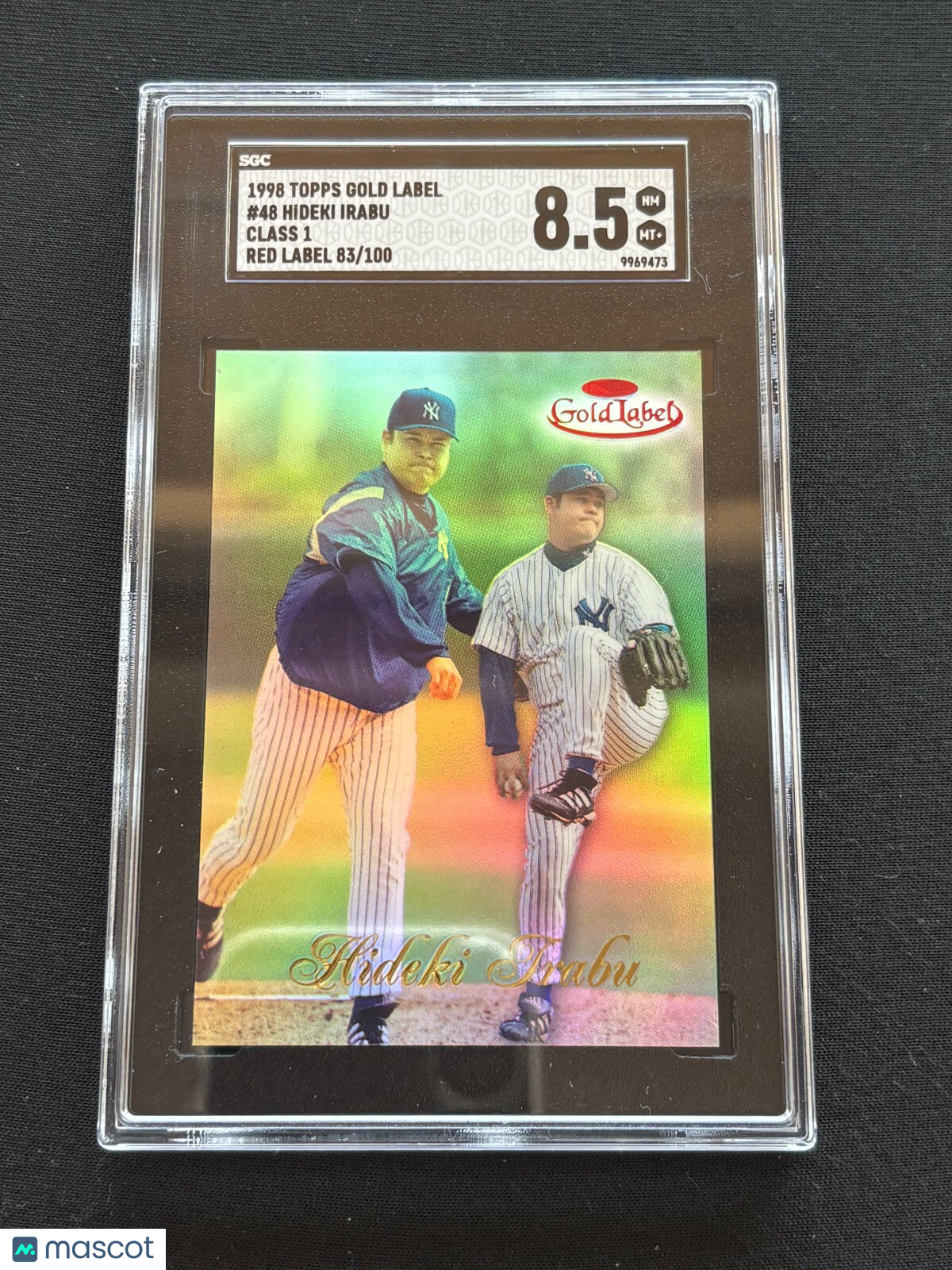 Hideki Irabu 1998 Topps Gold Label Class 1 Red Label NY Yankees 83/100 SGC 8.5