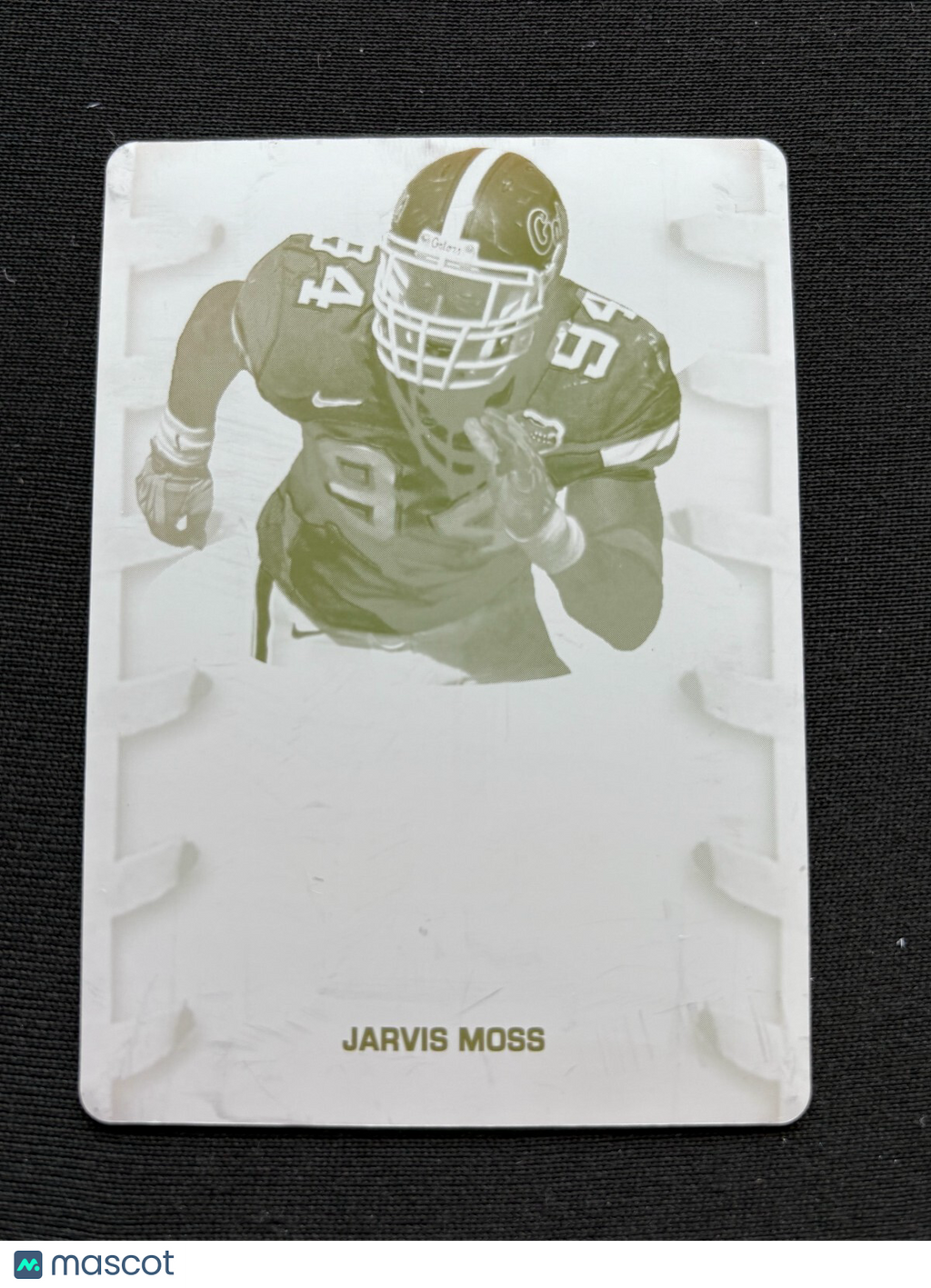 Jarvis Moss 2007 SAGE HIT Printing Plate Rookie RC Florida Gators 1/1