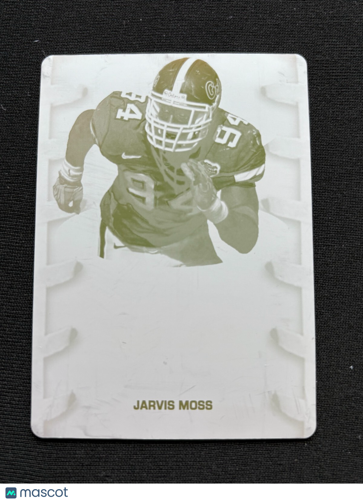 Jarvis Moss 2007 SAGE HIT Printing Plate Rookie RC Florida Gators 1/1