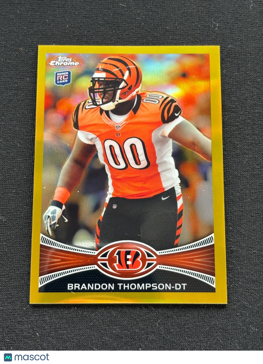 Brandon Thompson 2012 Topps Chrome GOLD Refractor RC Cincinnati Bengals 11/50