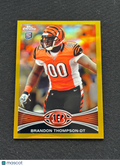 Brandon Thompson 2012 Topps Chrome GOLD Refractor RC Cincinnati Bengals 11/50
