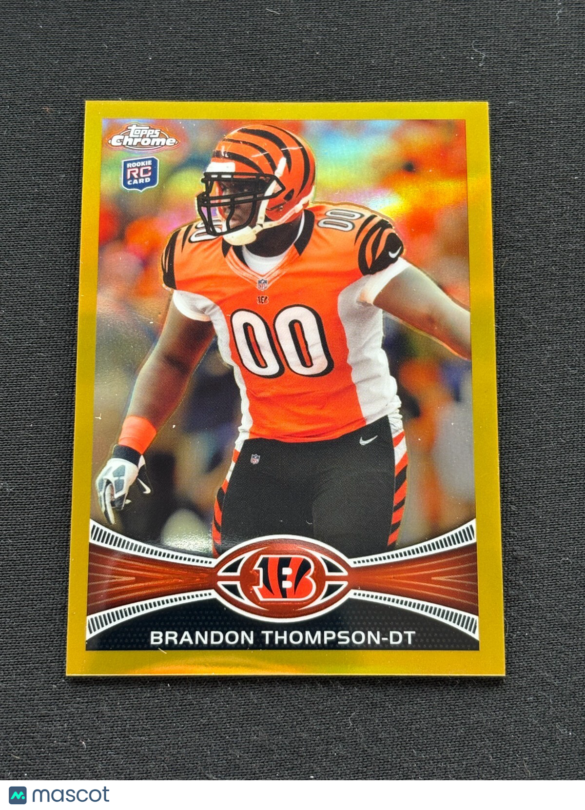 Brandon Thompson 2012 Topps Chrome GOLD Refractor RC Cincinnati Bengals 11/50