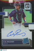 Cal Raleigh 2022 Optic Rated Rookie Black Auto Autograph RC Mariners 19/49