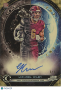 Michael Wiley 2024 Topps Chrome Cosmic Superfrator Auto Autograph 1/1 Commanders