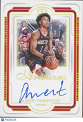 Amen Thompson 2024-25 National Treasures Auto Autograph GOLD Rockets 5/10 READ