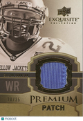 Calvin Johnson 2010 Upper Deck Exquisite Game Worn Patch Detroit Lions 20/35