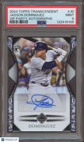 Jasson Dominguez 2024 Topps Transcendent Auto Autograph RC Yankees 3/5 PSA 9