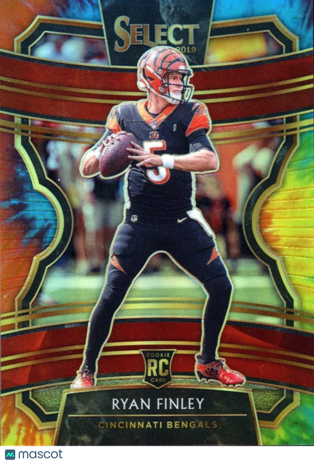 Ryan Finley 2019 Select Tie-Dye Prizm Rookie RC Cincinnati Bengals 19/25