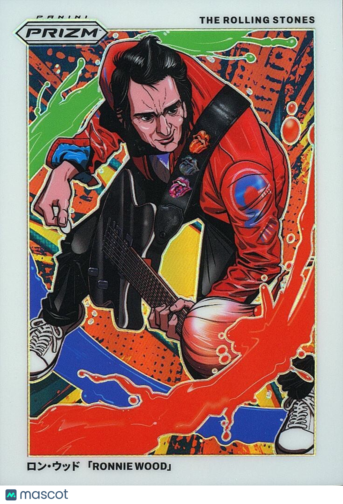 Ronnie Wood 2025 Panini Prizm The Rolling Stones Manga Insert SSP #3 Case Hit