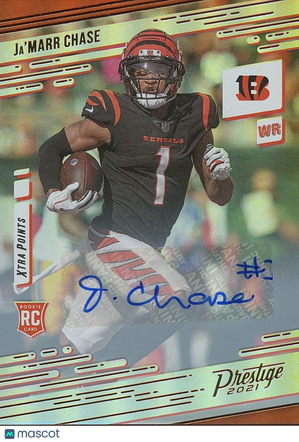 Ja'Marr Chase 2021 Prestige HOLO Auto Autograph RC Rookie Cincinnati Bengals