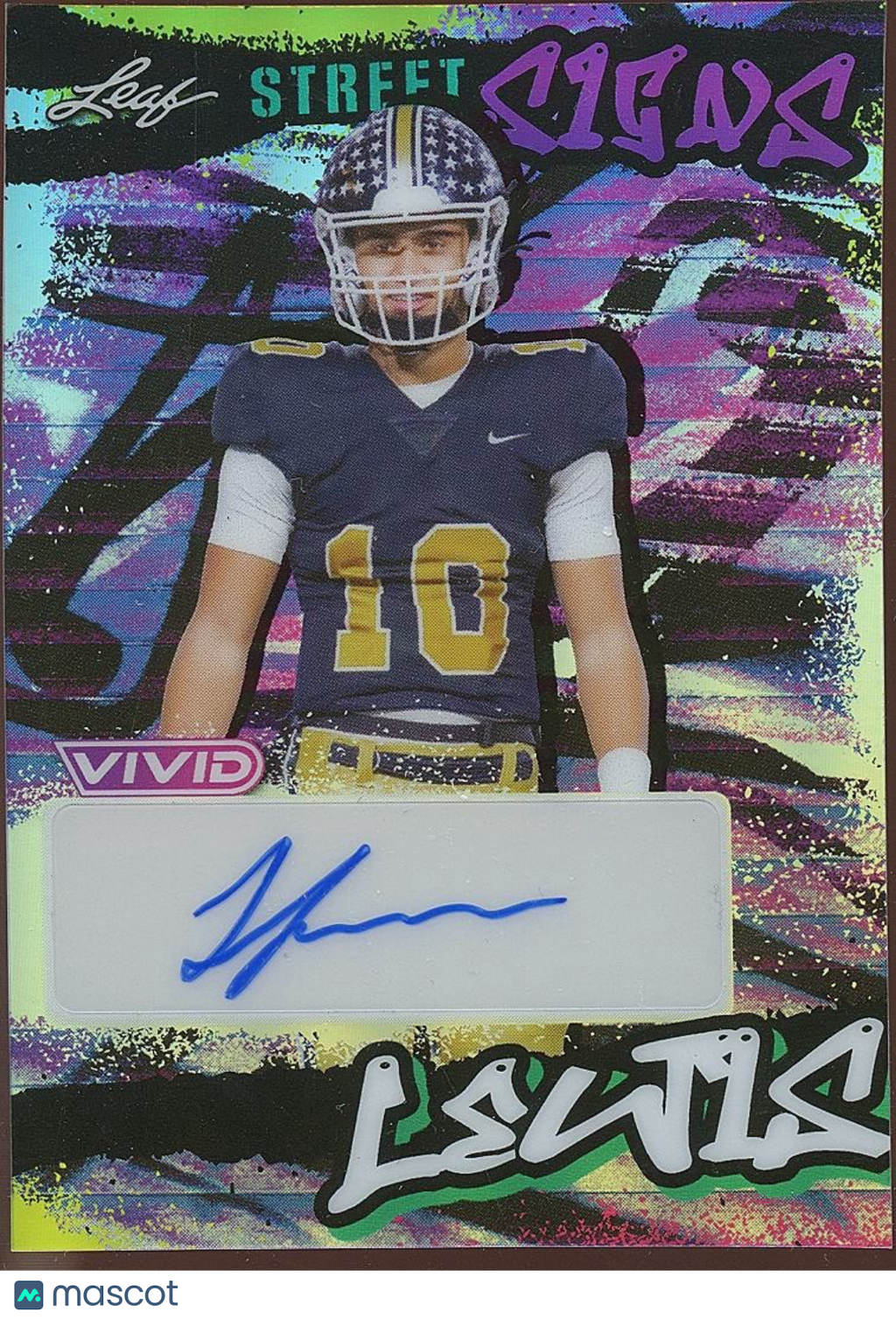 Juju Lewis 2024 Leaf Vivid Auto Autograph Rookie RC Colorado Buffalo 2/10