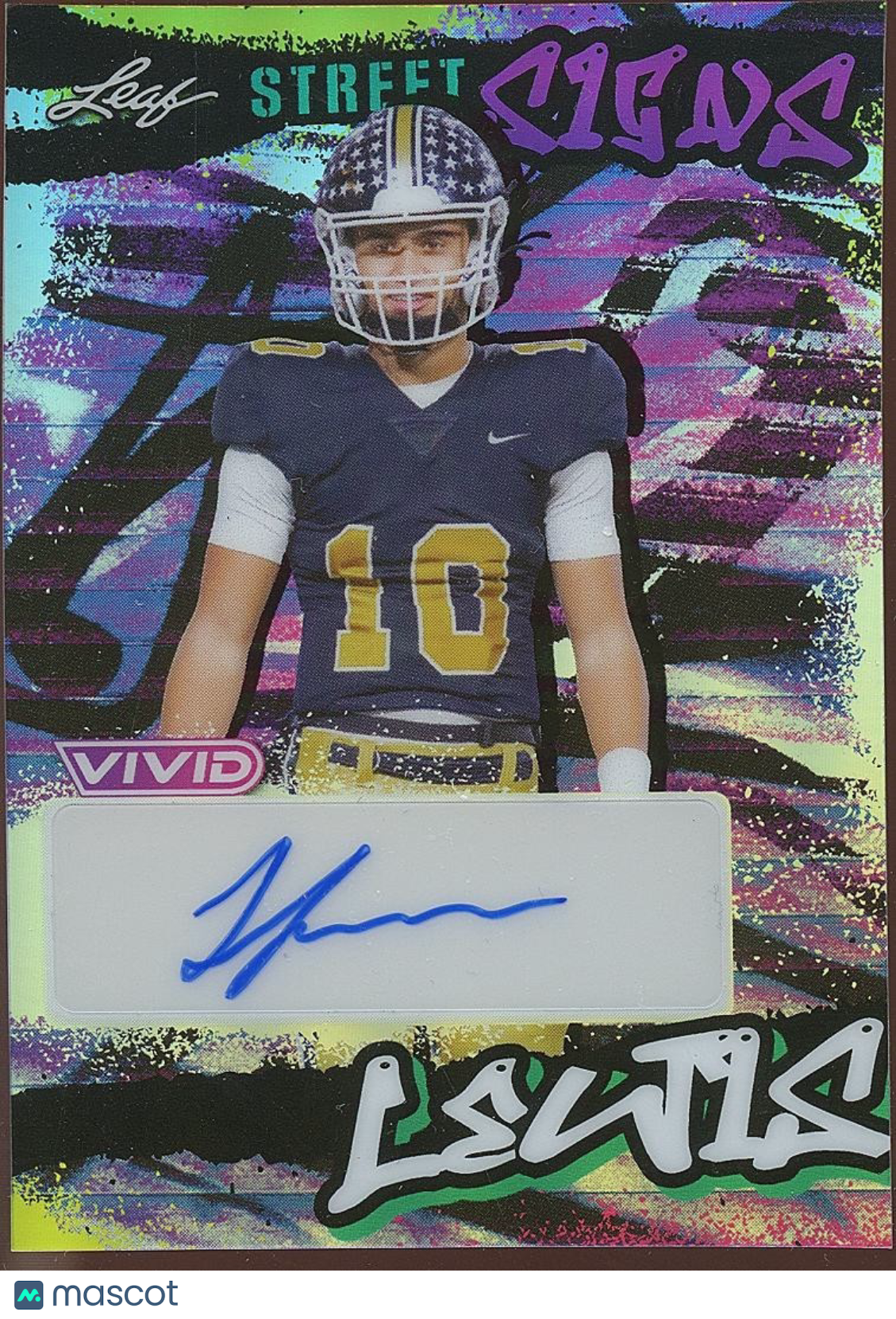 Juju Lewis 2024 Leaf Vivid Auto Autograph Rookie RC Colorado Buffalo 2/10