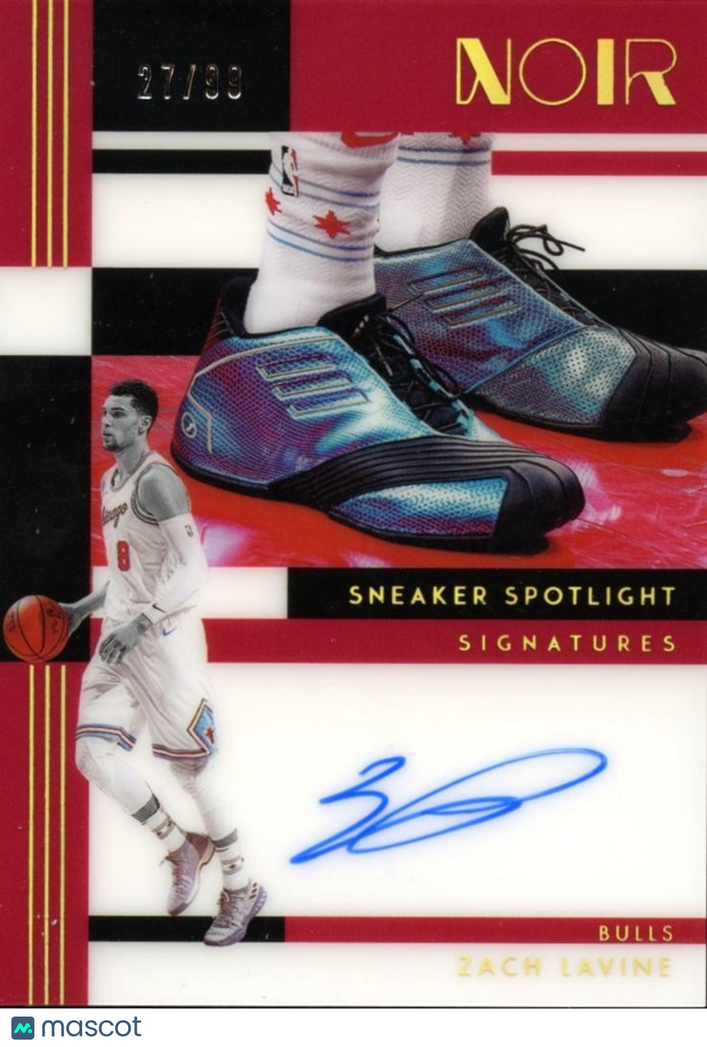 Zach Lavine 2024-25 NOIR Sneaker Spotlight Auto Autograph Bulls 27/99