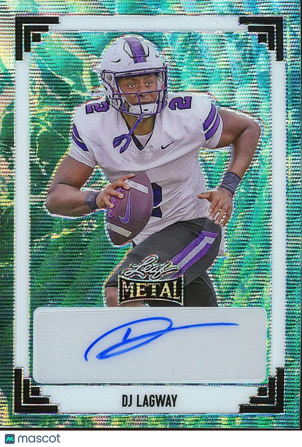 DJ Lagway 2024 Leaf Metal Auto Autograph JERSEY NUMBER RC Florida Gators 2/2