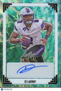 DJ Lagway 2024 Leaf Metal Auto Autograph JERSEY NUMBER RC Florida Gators 2/2