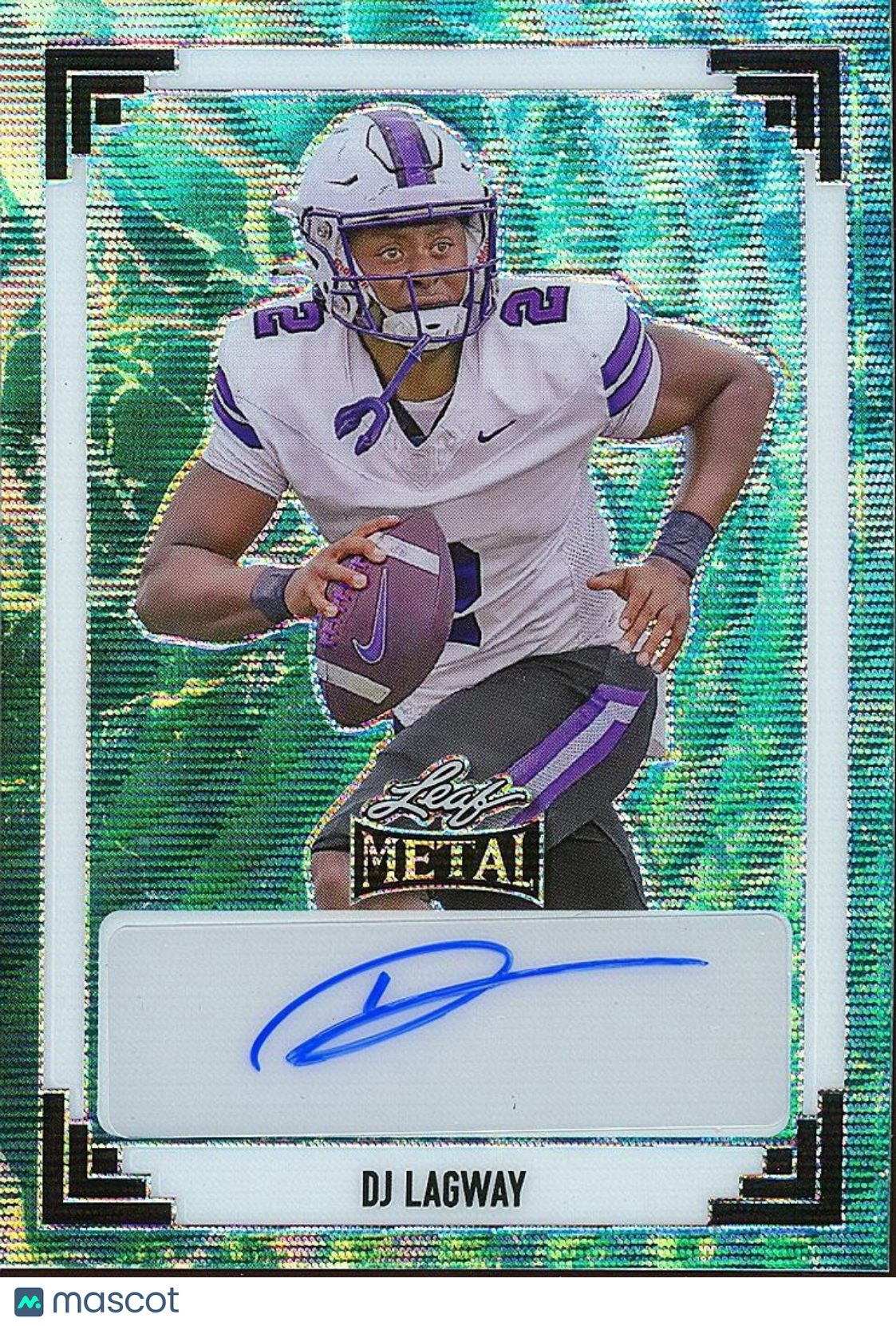 DJ Lagway 2024 Leaf Metal Auto Autograph JERSEY NUMBER RC Florida Gators 2/2