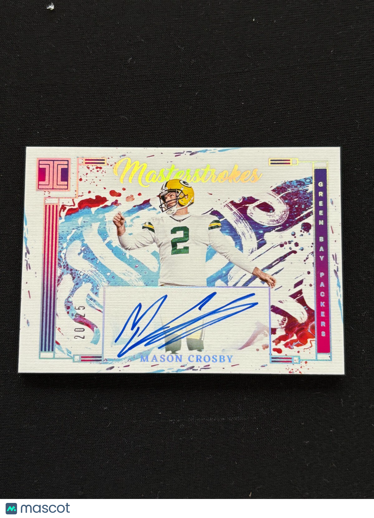 Mason Crosby 2024 Impeccable On Card Auto Autograph Green Bay Packers 20/25