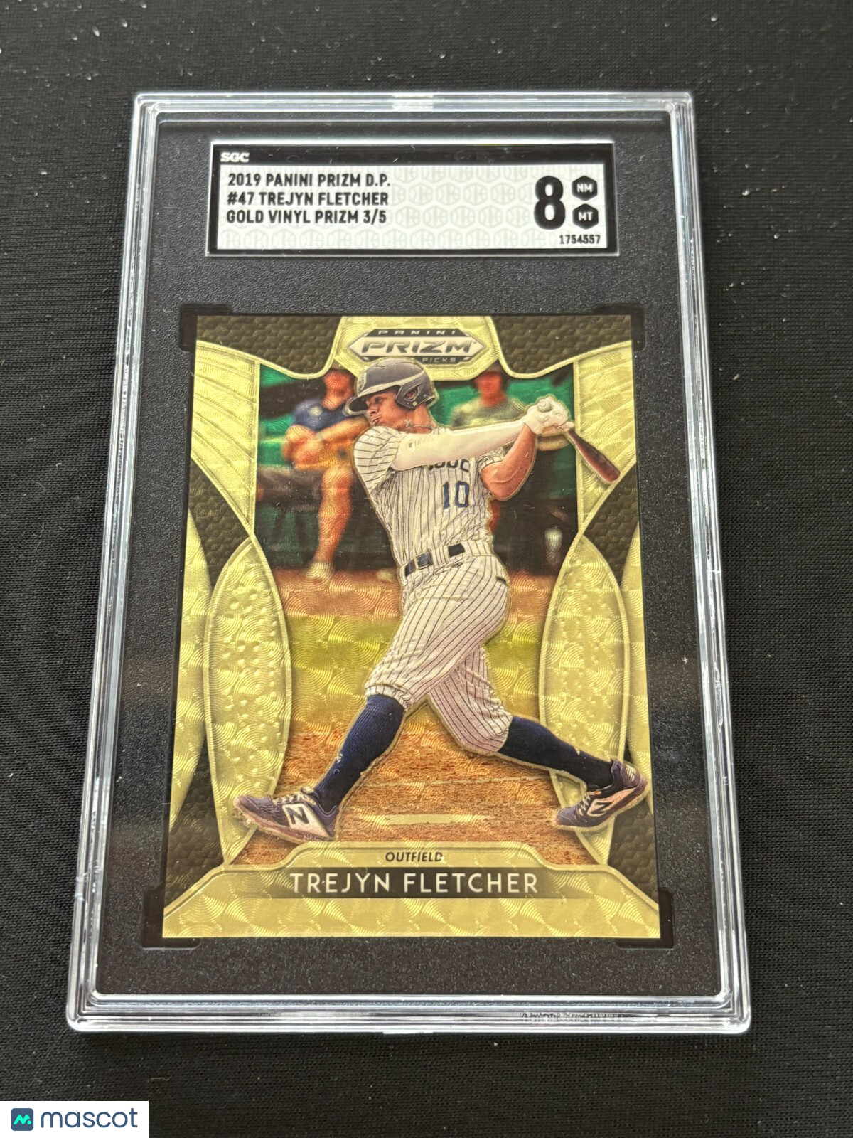 Trejyn Fletcher 2019 Prizm Draft Gold Vinyl Rookie RC STL Cardinals 3/5 SGC 8