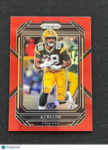 AJ Dillon 2022 Prizm Retail RED Prizm SSP Shortprint Green Bay Packers