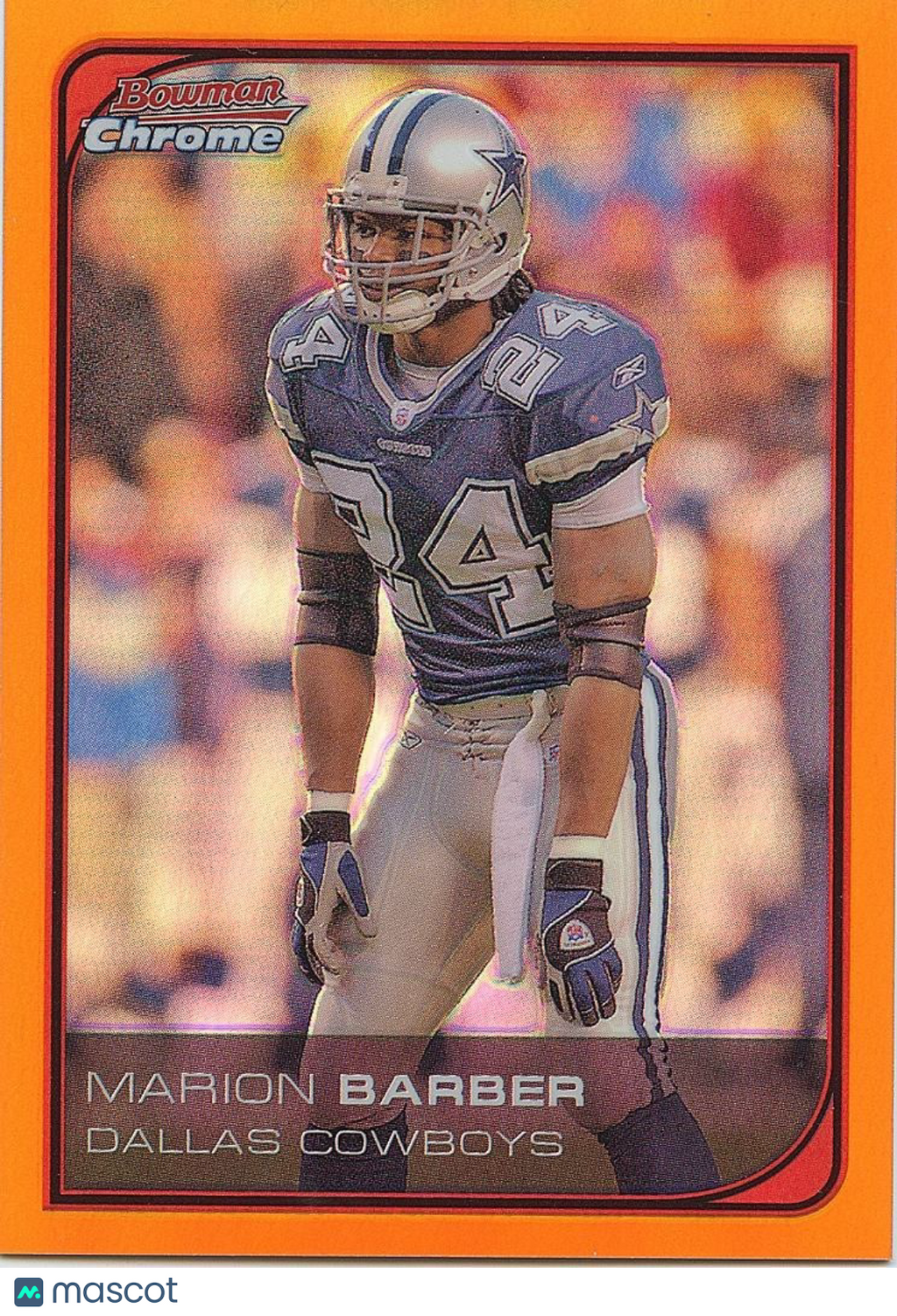 Marion Barber 2006 Bowman Chrome Orange Refractor SSP Dallas Cowboys 2/25 #174
