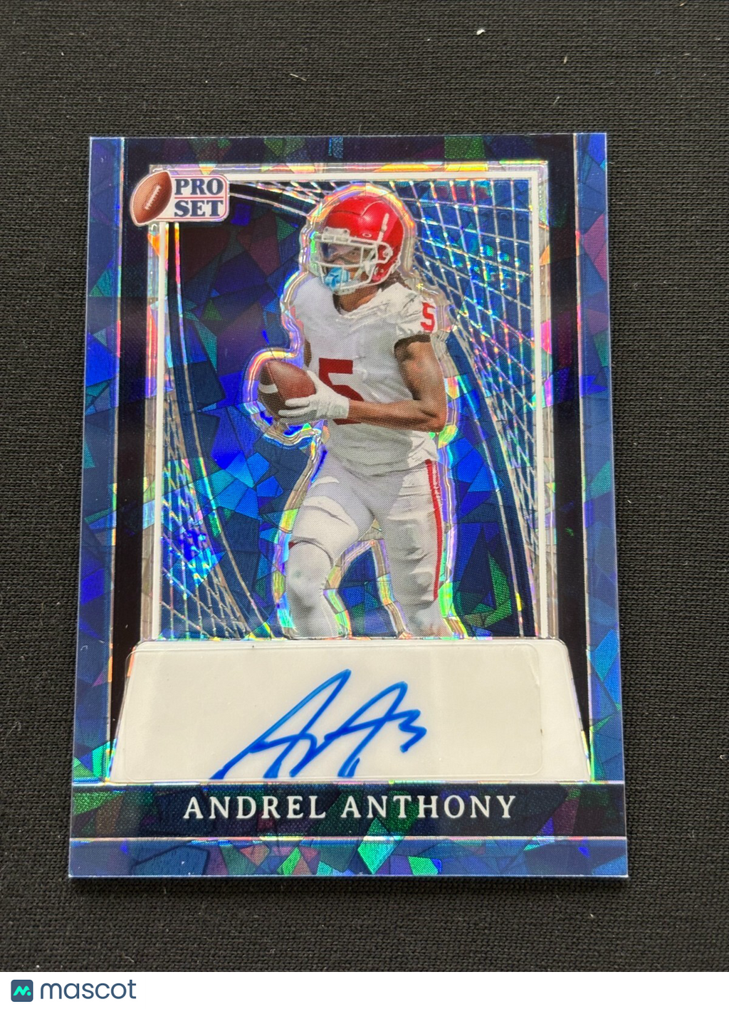 Andrel Anthony 2024 Leaf Auto Autograph JERSEY NUMBER RC Sooners Michigan 5/10