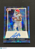 Andrel Anthony 2024 Leaf Auto Autograph JERSEY NUMBER RC Sooners Michigan 5/10