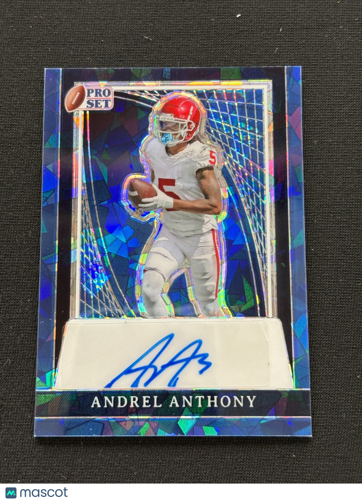 Andrel Anthony 2024 Leaf Auto Autograph JERSEY NUMBER RC Sooners Michigan 5/10