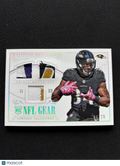 Lorenzo Taliaferro 2014 National Treasures Game Worn Logo Patch RC Ravens 6/25