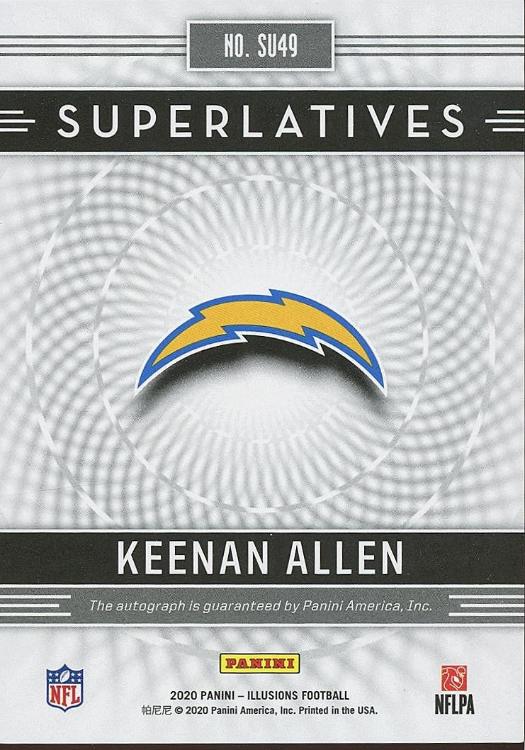 Keenan Allen 2020 Illusions Superlatives Auto Autograph Los Angeles Chargers