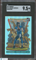 Trevor Lawrence 2021 Donruss Downtown Rookie RC CASE HIT Jaguars SGC 9.5
