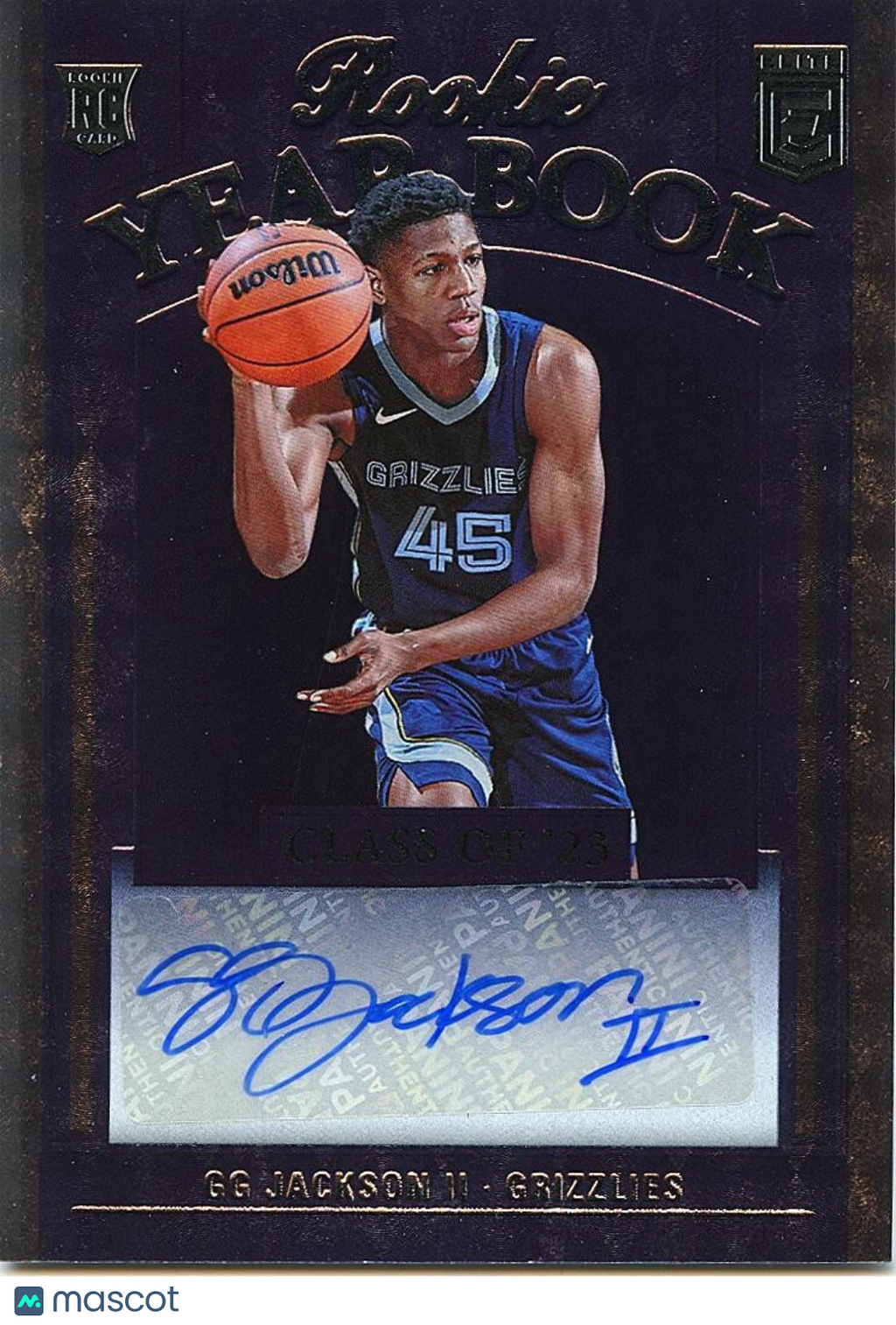 GG Jackson II 2023-24 Elite Yearbook Auto Autograph RC Rookie Memphis Grizzlies