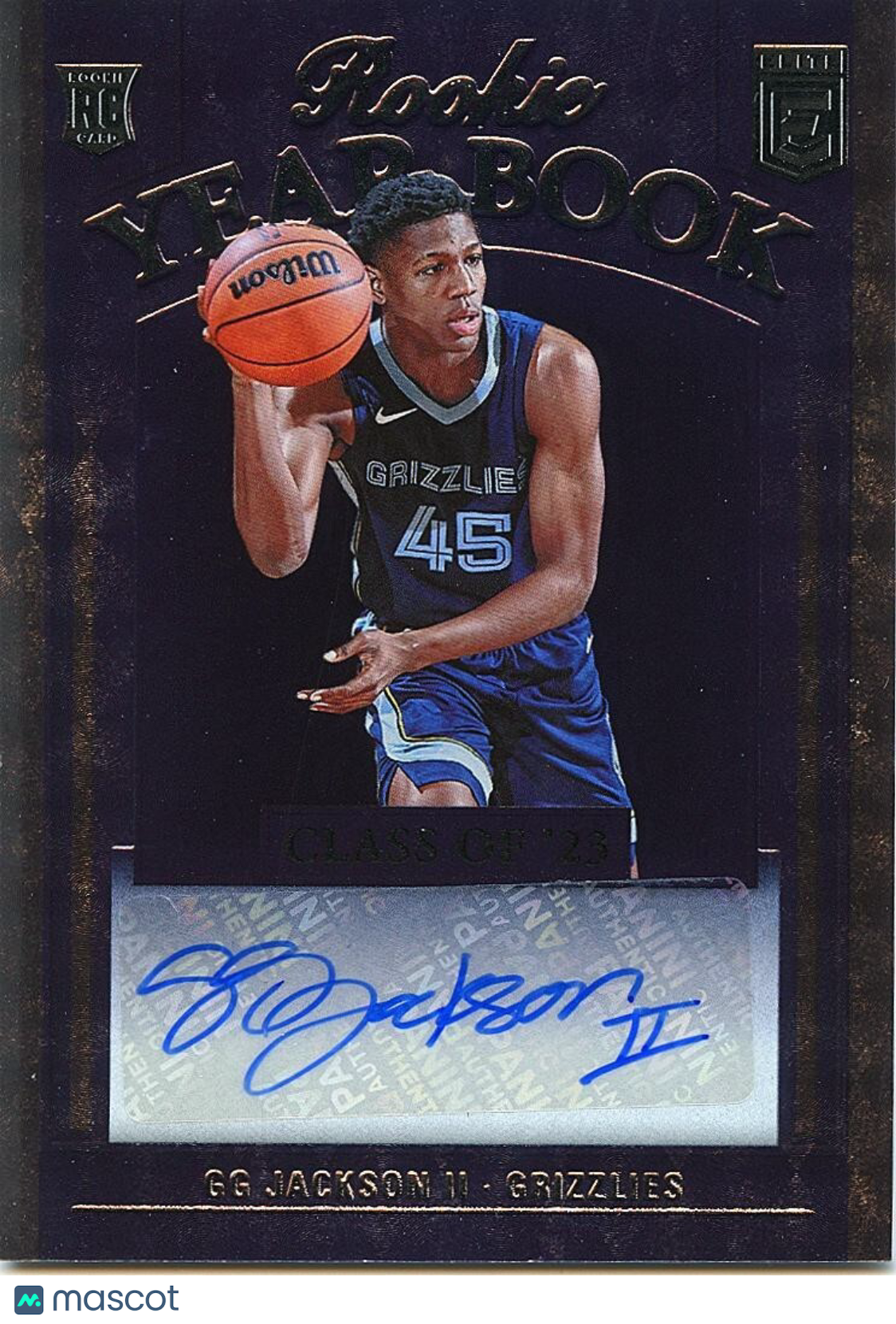 GG Jackson II 2023-24 Elite Yearbook Auto Autograph RC Rookie Memphis Grizzlies