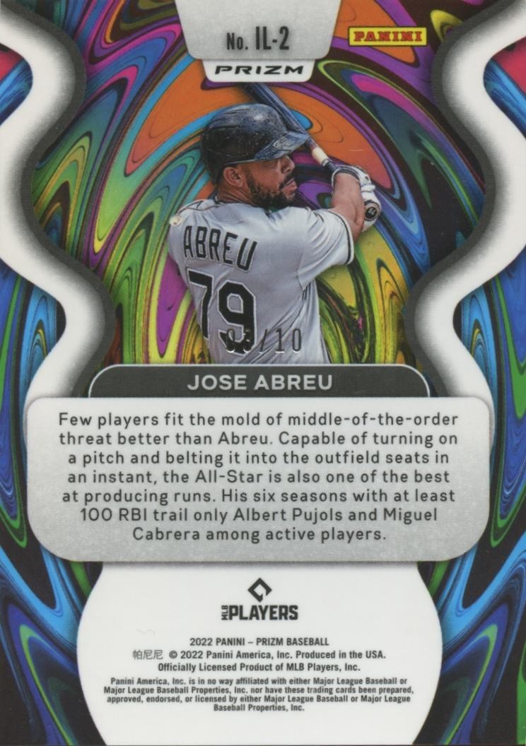 Jose Abreu 2022 Prizm Illumination GOLD Prizm Chicago White Sox 3/10