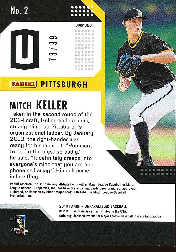 Mitch Keller 2019 Unparalleled Galactic SSP CASE HIT Rookie RC Pirates