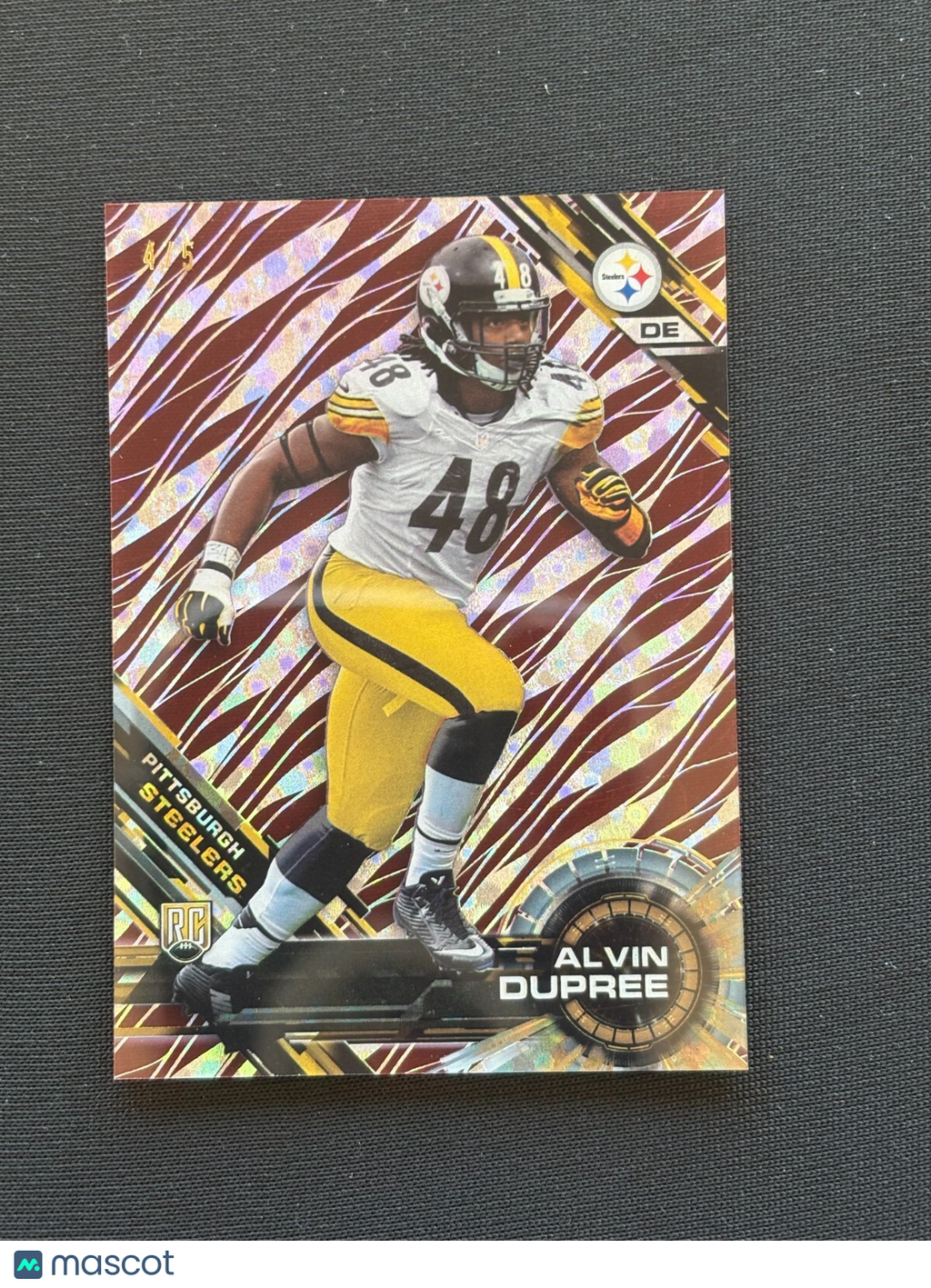 Alvin Bud Dupree 2015 Topps High Tek Red SSP RC Rookie Pittsburgh Steelers 4/5