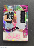 Michael Mayer 2023 Spectra Auto Autograph Patch RC Las Vegas Raiders 10/25