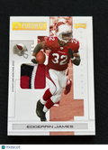 Edgerrin James 2007 Playoff Game Worn Prime LOGO Patch Arizona Cardinals 3/10