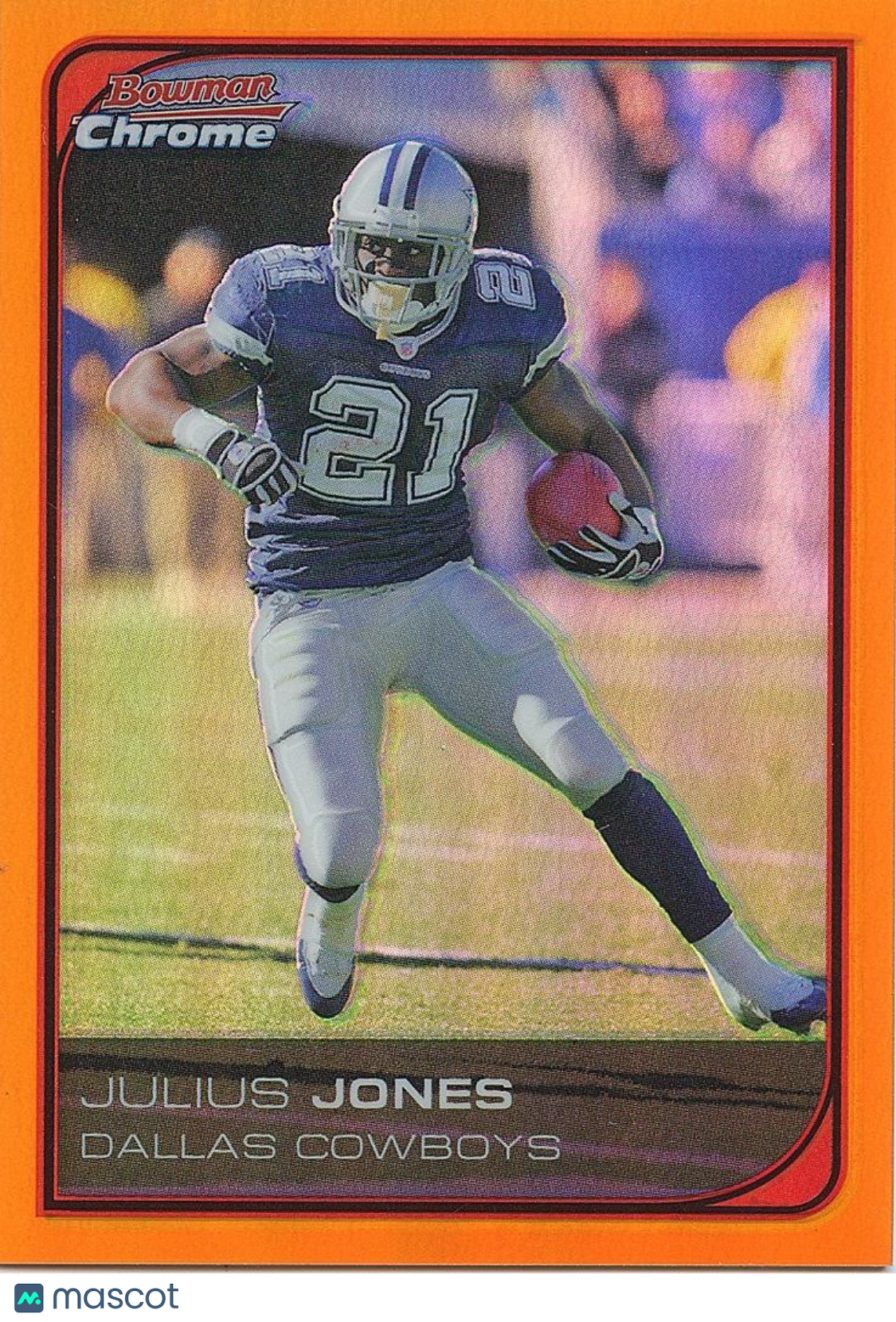 Julius Jones 2006 Bowman Chrome Orange Refractor SSP Dallas Cowboys 3/25 #178