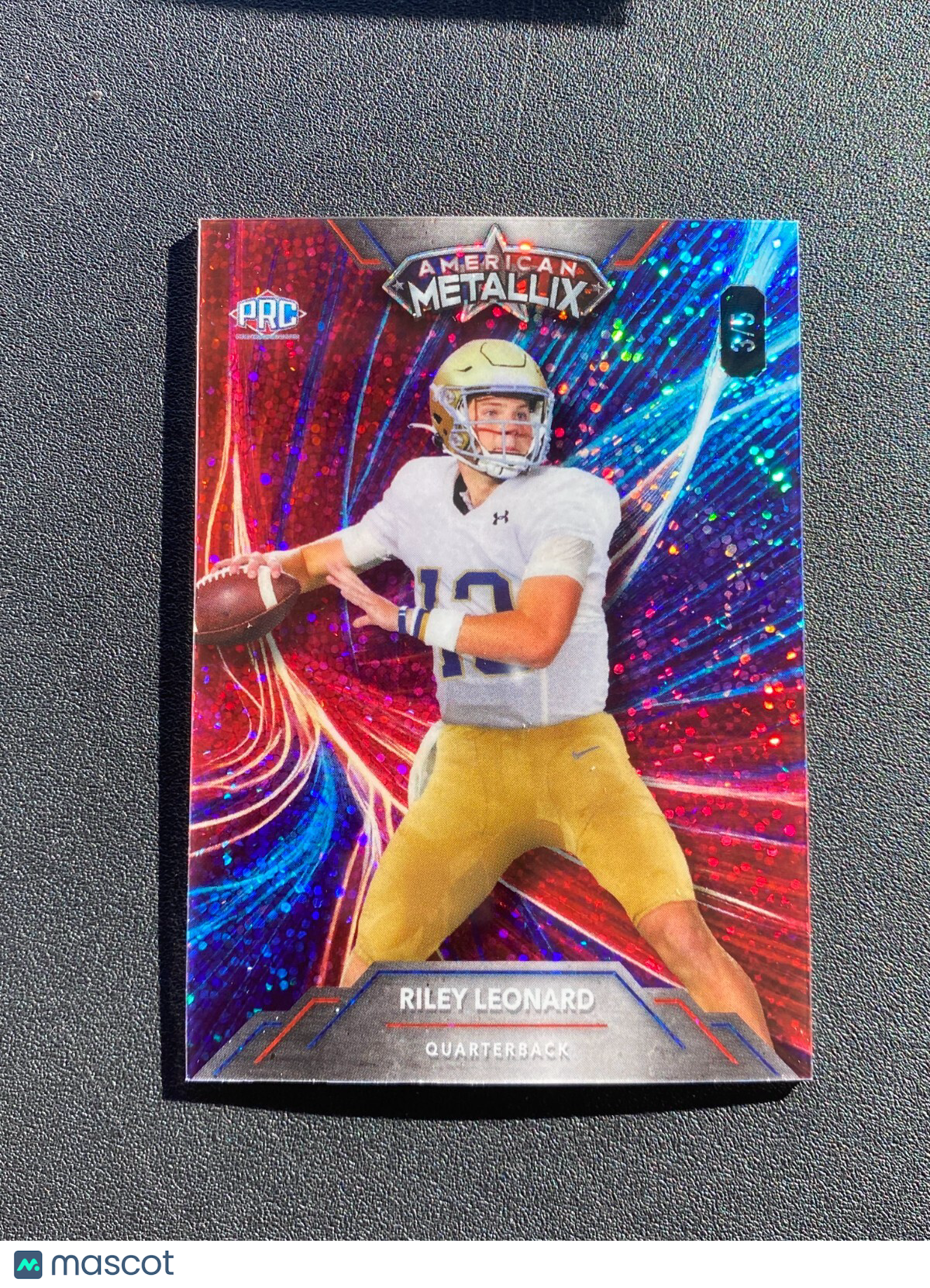 Riley Leonard 2024 Wild Card Metallix Rookie RC 3/5 Notre Dame Irish Duke