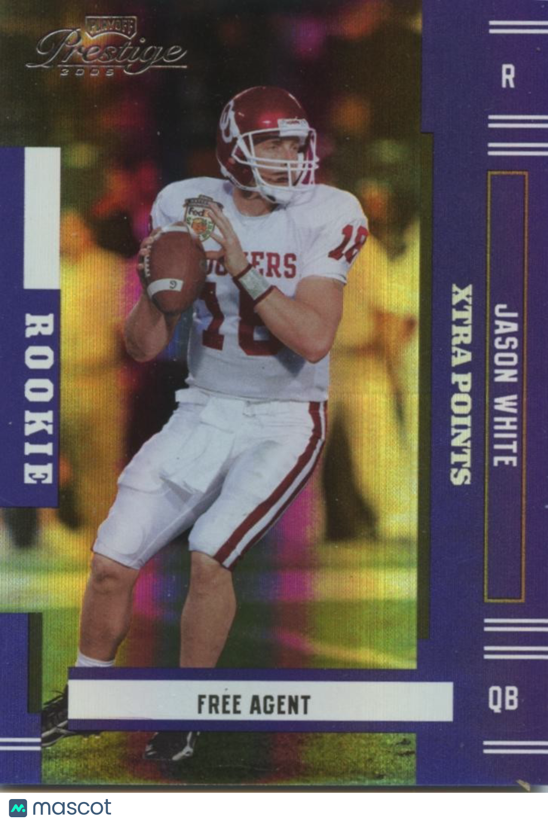 Jason White 2005 Prestige Purple Xtra Points Rookie RC Oklahoma Sooners 42/100