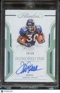 Terrell Davis 2023 Flawless Honored On Card Auto Autograph Denver Broncos 14/20