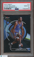 Jalen Williams 2023 Topps Finest Black Refractor SSP OKC Thunder 13/25 PSA 10