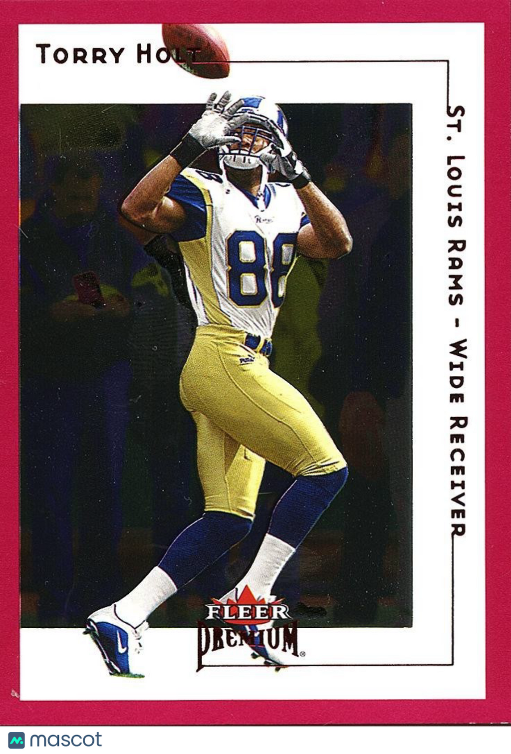 Torry Holt 2001 Fleer Premium Star Ruby Rubies St. Louis Rams 102/125 #177