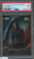 Kylo Ren 2024 Topps Chrome Blue Red Lava Refractor Star Wars 16/99 PSA 9
