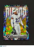 Derrick Henry 2024 Zenith Alphas GOLD Ice Prizm SSP CASE HIT Baltimore Ravens