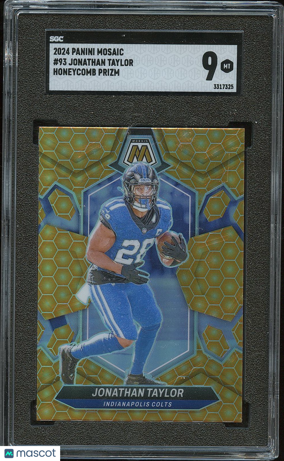 Jonathan Taylor 2024 Mosaic Honeycomb Prizm SSP SHORTPRINT Colts SGC 9